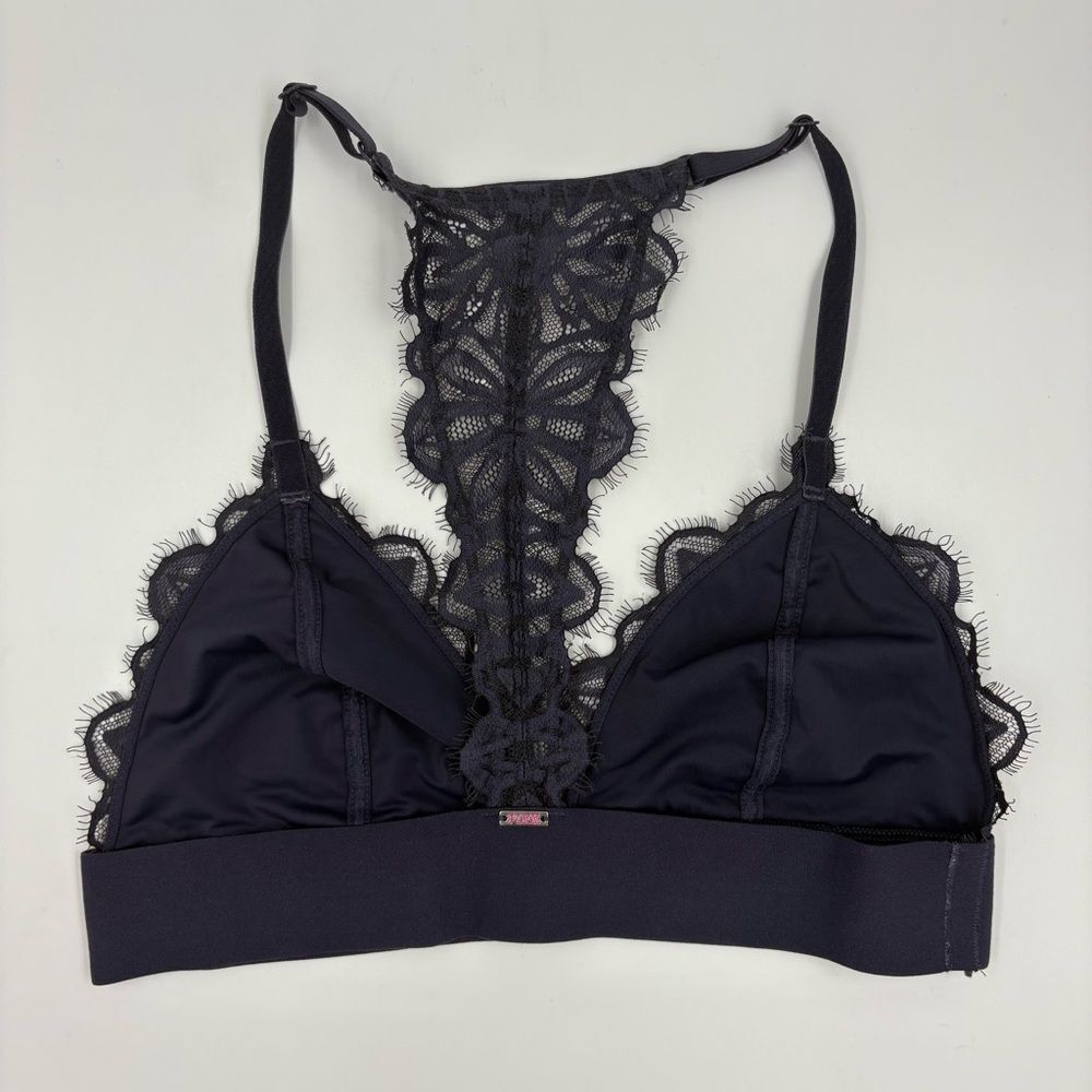 PINK Victoria's Secret Lace Triangle Lined‎ Bralette - Picture 2 of 5